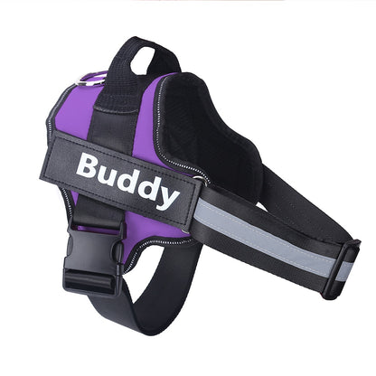 Personalized NO PULL Harness / FREE Velcro Label