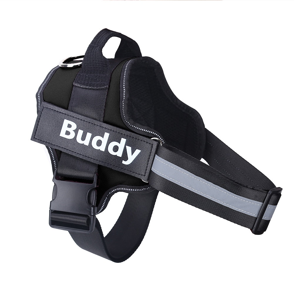 Personalized NO PULL Harness / FREE Velcro Label